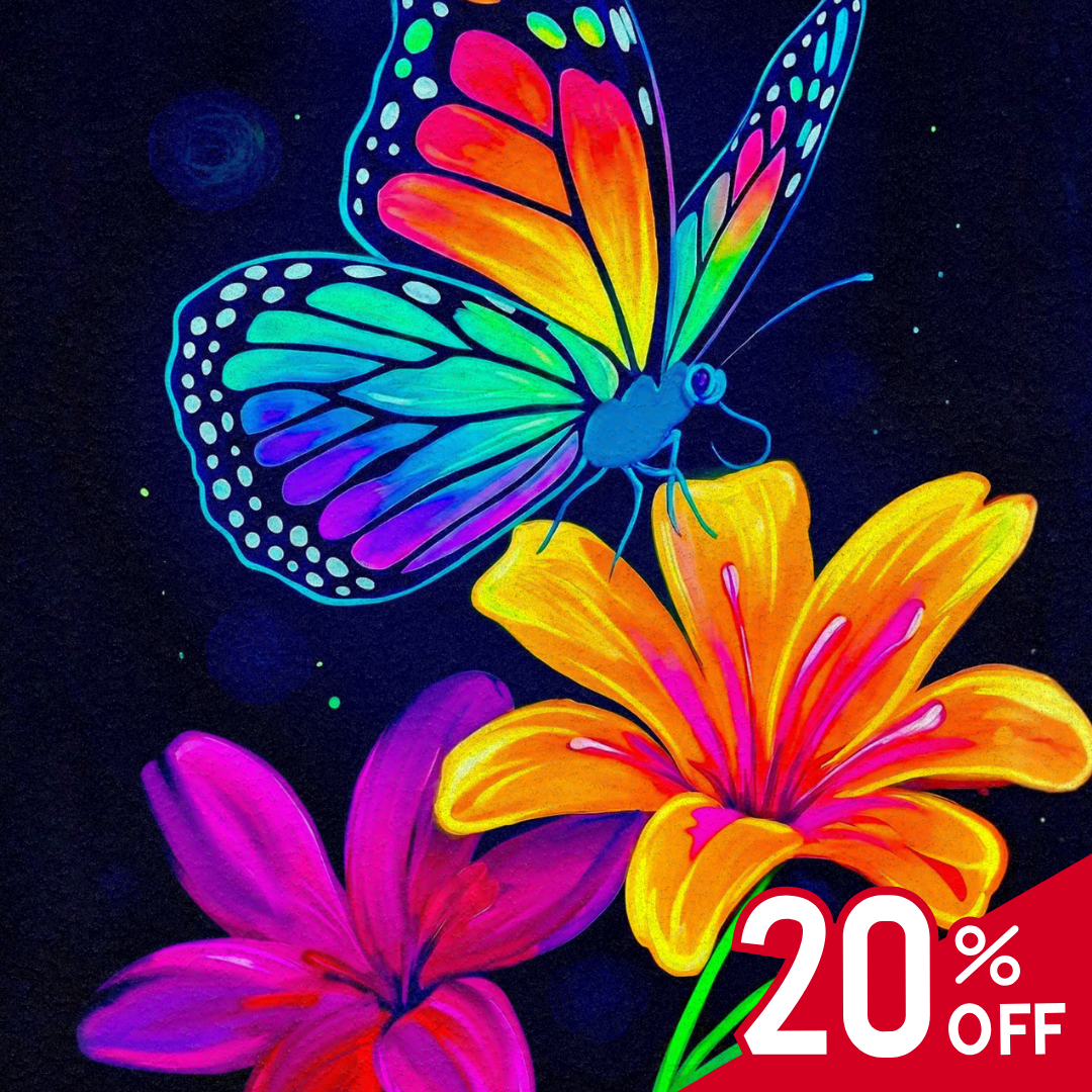 Neon Butterfly 20% OFF